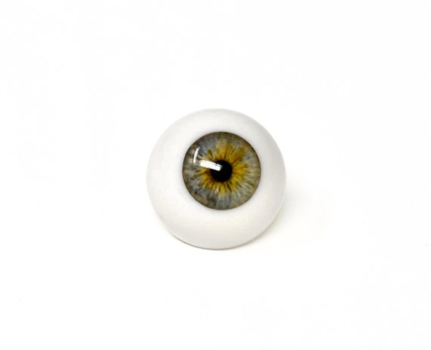 Handmade 18-22mm Half Round Resin Eyes for Reborn Dolls, Gray 01