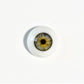 18mm to 22mm Half Round Resin Doll Eyes ~ Glass - Like ~ For Reborn Dolls ~ Realistic Iris Grey Gray 01
