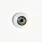 18mm to 22mm Half Round Resin Doll Eyes ~ Glass - Like ~ For Reborn Dolls ~ Realistic Iris Grey Gray 03