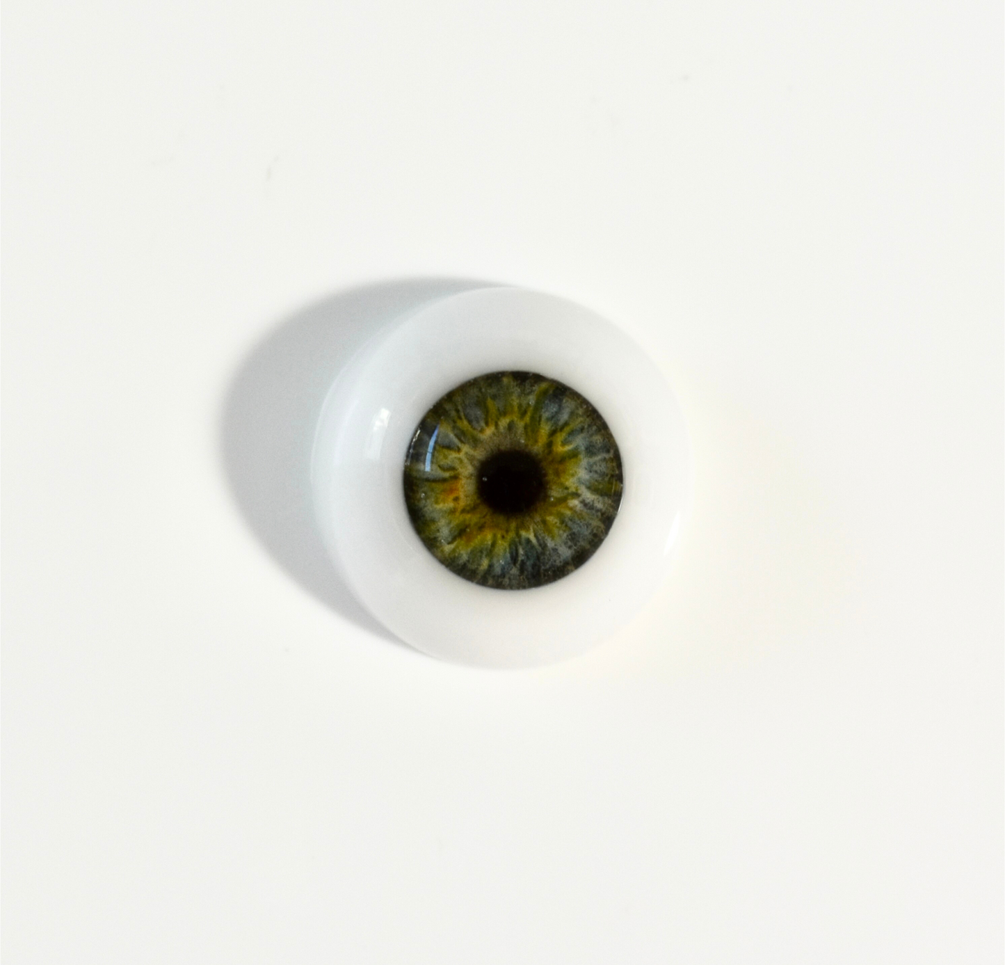 Handmade 18-22mm Half Round Resin Eyes for Reborn Dolls, Realistic Iris, Life Like Eyes, Blue 03