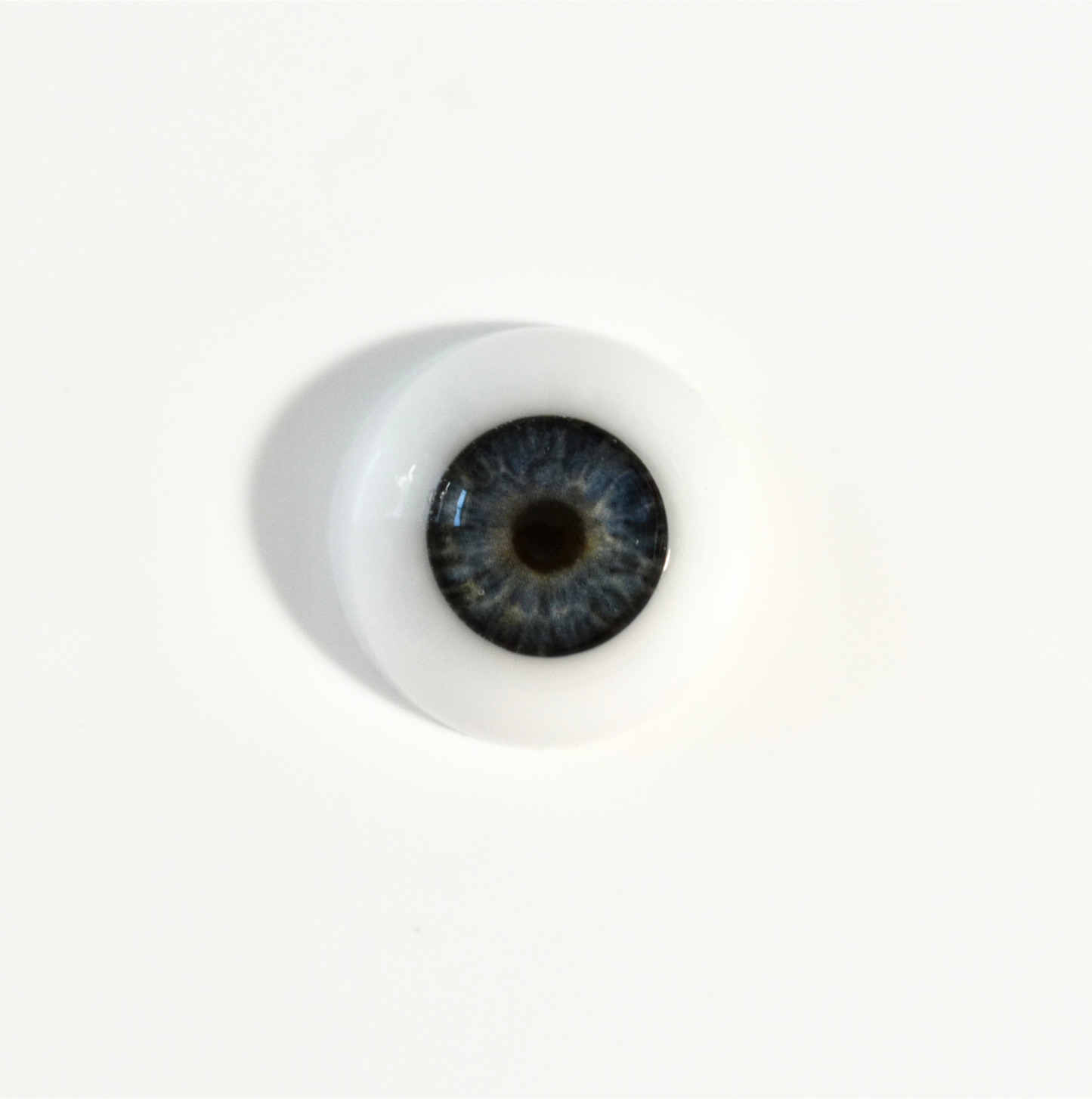 Handmade 18-22mm Half Round Resin Eyes for Reborn Dolls, Realistic Iris, Life Like Eyes, Blue 05