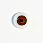 18mm to 22mm Half Round Resin Doll Eyes ~ Glass - Like ~ For Reborn Dolls ~ Realistic Iris Brown 01