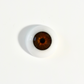 18mm to 22mm Half Round Resin Doll Eyes ~ Glass - Like ~ For Reborn Dolls ~ Realistic Iris Brown 02