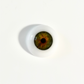 18mm to 22mm Half Round Resin Doll Eyes ~ Glass - Like ~ For Reborn Dolls ~ Realistic Iris Green 04